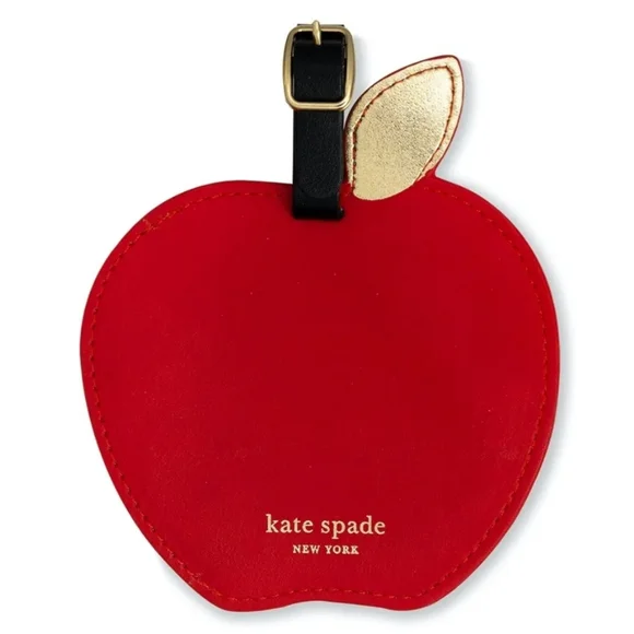 #1613 Kate Spade New York Luggage Tag BIG APPLE NY 🍎 5 inch - Picture 1 of 4